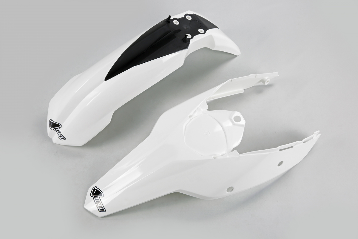 Fenders Kit white for Ktm EXC 125/XC W125 - EXC 200 - EXC 250/XC W250 - EXC-F 250/XCF W250 - EXC 300/XC W300 - EXC-F 350/XCF....