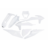 Plastic Kit white 20-25 for Ktm EXC 125/XC W125 - EXC 150/XC W150 / XC W150TPI - EXC 250/XC W250 - EXC-F 250/XCF W250 - EXC ....