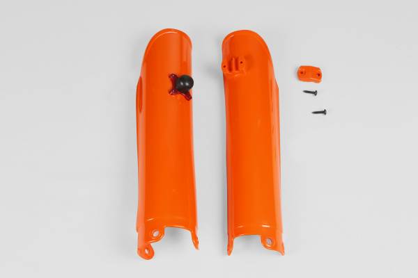 Fork slider protectors + quick starter - orange 127 - Ktm - REPLICA PLASTICS - KT03089-127 - UFO Plast