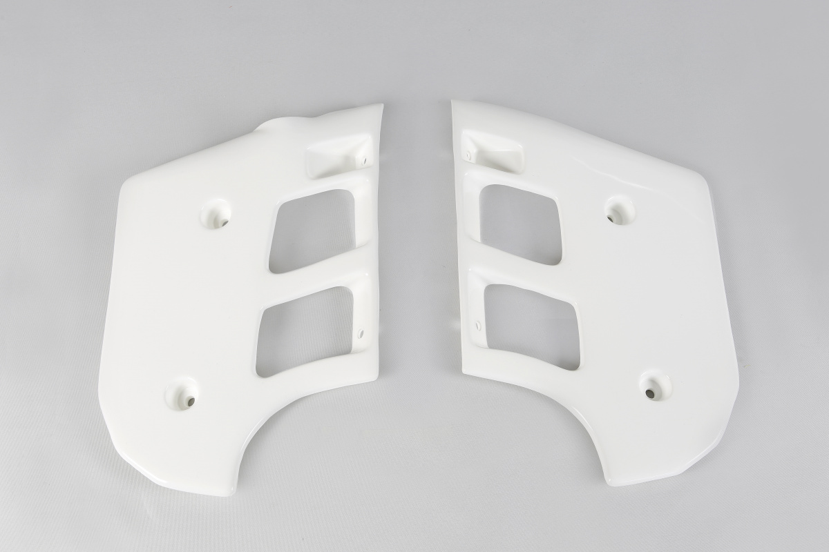 Radiator Covers white for Ktm MX 125 (1991-92) - SX 250/XC 250 (1990-92) - REPLICA PLASTICS - KT03003-047 - Ufo Plast