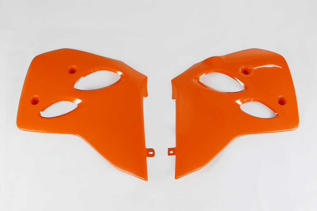 Radiator Covers orange for Ktm EXC 380 - EXC 400 - EXC 620 - SX 380 - SX 400 - SX 620 - REPLICA PLASTICS - KT03036-127 - Ufo ...