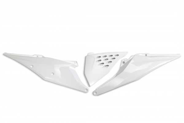 Side panels / Vented - white 047 - Ktm - REPLICA PLASTICS - KT05004-047 - UFO Plast