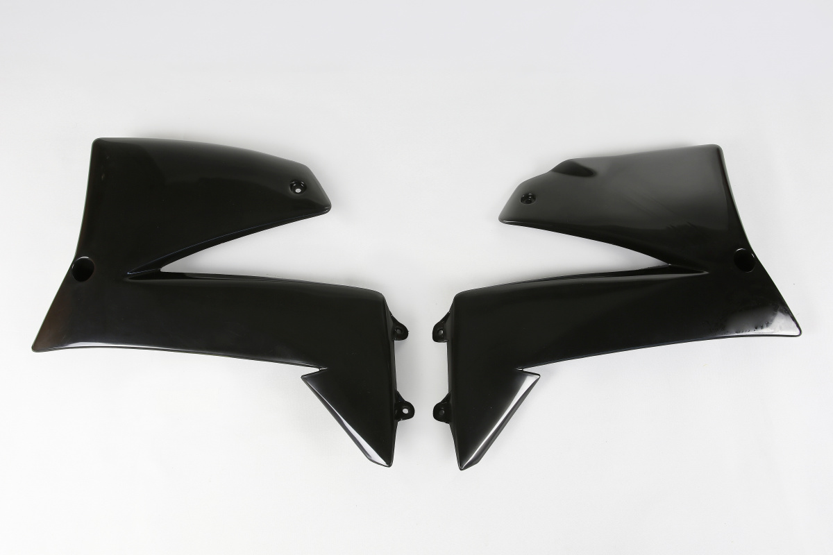 Radiator Covers black for Ktm LC4 640 (2002-04) - SMC 660 (2002-04) - REPLICA PLASTICS - KT03013-001 - Ufo Plast