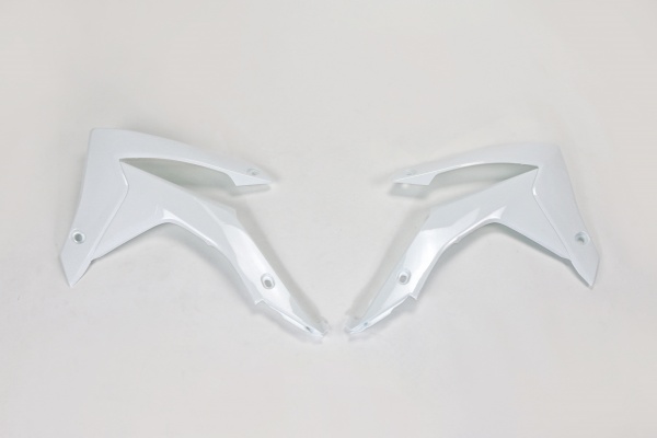 Radiator covers - white 041 - Honda - REPLICA PLASTICS - HO04657-041 - UFO Plast