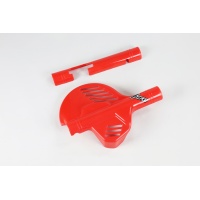 Disc Covers red for Honda XR 600 (1985-89) - CR 125 (1988-89) - CR 250 (1988) - CR 500 (1988) - REPLICA PLASTICS - HO02605-06...