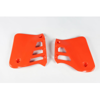 Radiator Covers orange CR 90 for Honda CR 125 (1985-87) - REPLICA PLASTICS - HO02602-121 - Ufo Plast