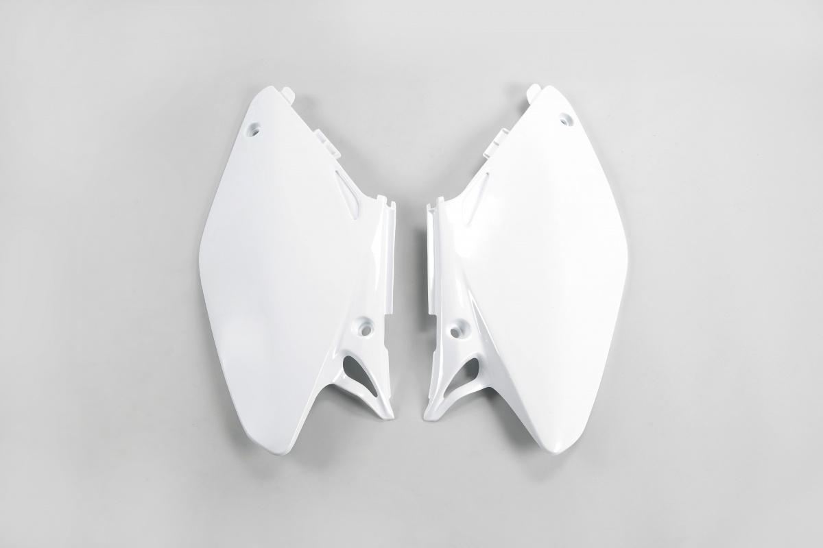 Side Panels white for Honda CR 125 (2005-07) - CR 250 (2005-07) - REPLICA PLASTICS - HO03658-041 - Ufo Plast