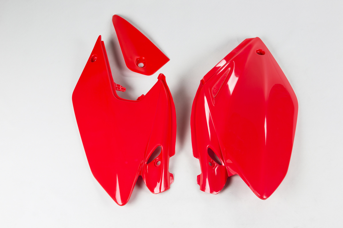 Side Panels red for Honda CRF 250X (2004-17) - REPLICA PLASTICS - HO03647-070 - Ufo Plast