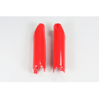 Fork Slider Protectors red for Honda CRF 250X - CRF 450X - CR 125 - CR 250 - CR 500 - CRF 250R - CRF 450R - REPLICA PLASTICS ...