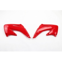 Radiator Covers red for Honda CR 125 (2002-07) - CR 250 (2002-07) - REPLICA PLASTICS - HO03689-070 - Ufo Plast