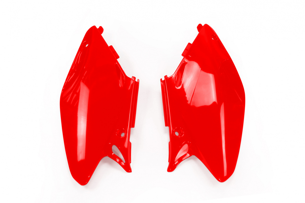 Side Panels red for Honda CR 125 (2002-07) - CR 250 (2002-07) - REPLICA PLASTICS - HO03690-070 - Ufo Plast