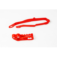 Chain Guide + Swingarm Chain Slider red for Honda CRF 250X - CR 125 - CR 250 - CRF 250R - CRF 450R - REPLICA PLASTICS - HO046...