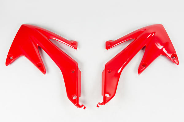 Radiator Covers red for Honda CRF 450X (2005-07) - REPLICA PLASTICS - HO04600-070 - Ufo Plast