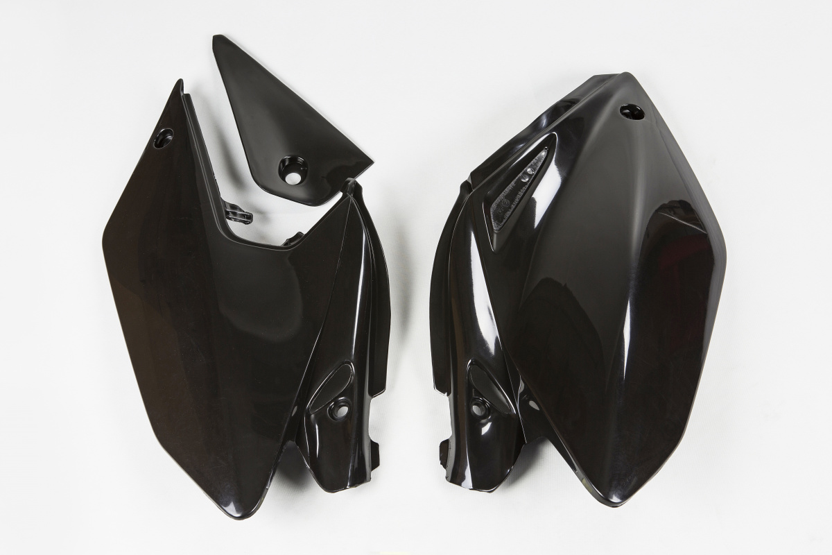 Side Panels black for Honda CRF 250X (2004-17) - REPLICA PLASTICS - HO03647-001 - Ufo Plast