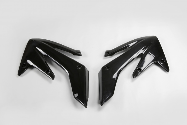 Radiator Covers black for Honda CRF 250X (2004-17) - CRF 250R (2004-09) - REPLICA PLASTICS - HO03634-001 - Ufo Plast