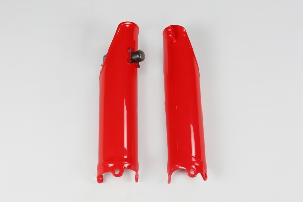 Fork Slider Protector + Quick Starter red for Honda CRF 250R (2010-17) - CRF 450R (2009-12) - REPLICA PLASTICS - HO04642-070 ...