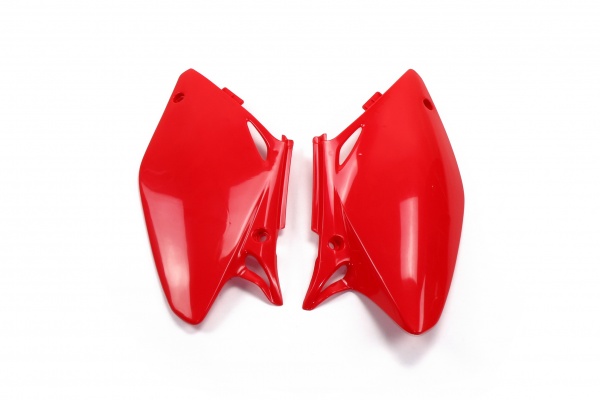 Side Panels red for Honda CRF 450R (2002-04) - REPLICA PLASTICS - HO03694-070 - Ufo Plast