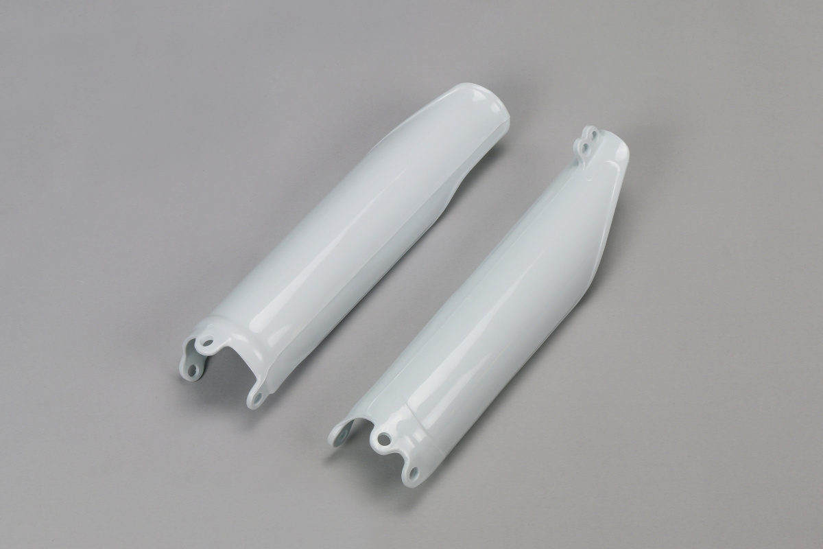 Fork slider protectors - white 041 - Honda - REPLICA PLASTICS - HO04640-041 - UFO Plast