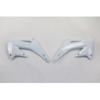 Radiator Covers white for Honda CR 125 (2002-07) - CR 250 (2002-07) - REPLICA PLASTICS - HO03689-041 - Ufo Plast