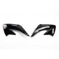 Radiator Covers black for Honda CR 125 (2002-07) - CR 250 (2002-07) - REPLICA PLASTICS - HO03689-001 - Ufo Plast