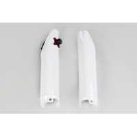 Fork Slider Protector + Quick Starter white for Honda CR 125 - CR 250 - CRF 250R - CRF 450R - REPLICA PLASTICS - HO04610-041 ...