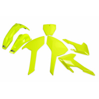 Plastic Kit neon yellow for Husqvarna TC 250 - TC 125 - FC 250 - FC 350 - FC 450 - TC 300 - REPLICA PLASTICS - HUKIT616-DFLU ...