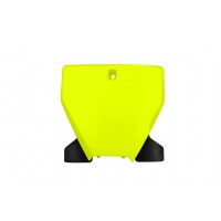 Front Number Plate neon yellow for Husqvarna TC 250 - TC 125 - FC 250 - FC 350 - FC 450 - REPLICA PLASTICS - HU03395-DFLU - U...