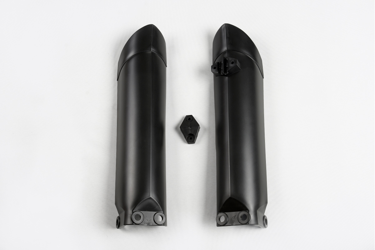 Fork Slider Protectors black for Husqvarna TC 85 (2014-17) - REPLICA PLASTICS - HU03381-001 - Ufo Plast