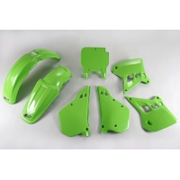 Plastic Kit green for Kawasaki KX 125 (1990-91) - REPLICA PLASTICS - KAKIT196-026 - Ufo Plast