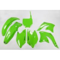 Plastic Kit green for Kawasaki KXF 250 (2008) - REPLICA PLASTICS - KAKIT210-026 - Ufo Plast