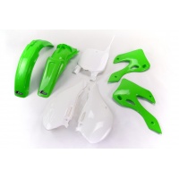 Plastic Kit OEM Color for Kawasaki KX 125 (1999-02) - KX 250 (1999-02) - REPLICA PLASTICS - KAKIT200-999 - Ufo Plast