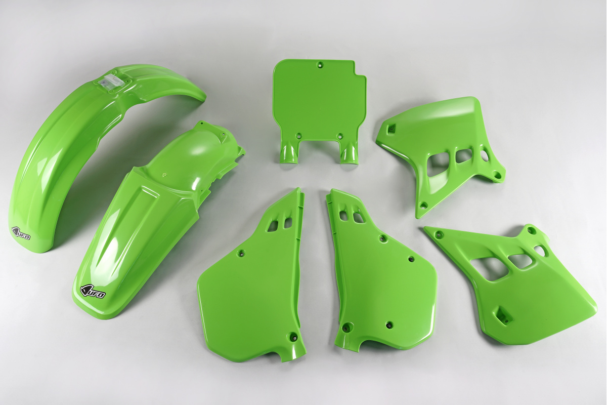 Plastic Kit OEM Color 91 for Kawasaki KX 125 (1990-91) - REPLICA PLASTICS - KAKIT196-999A - Ufo Plast