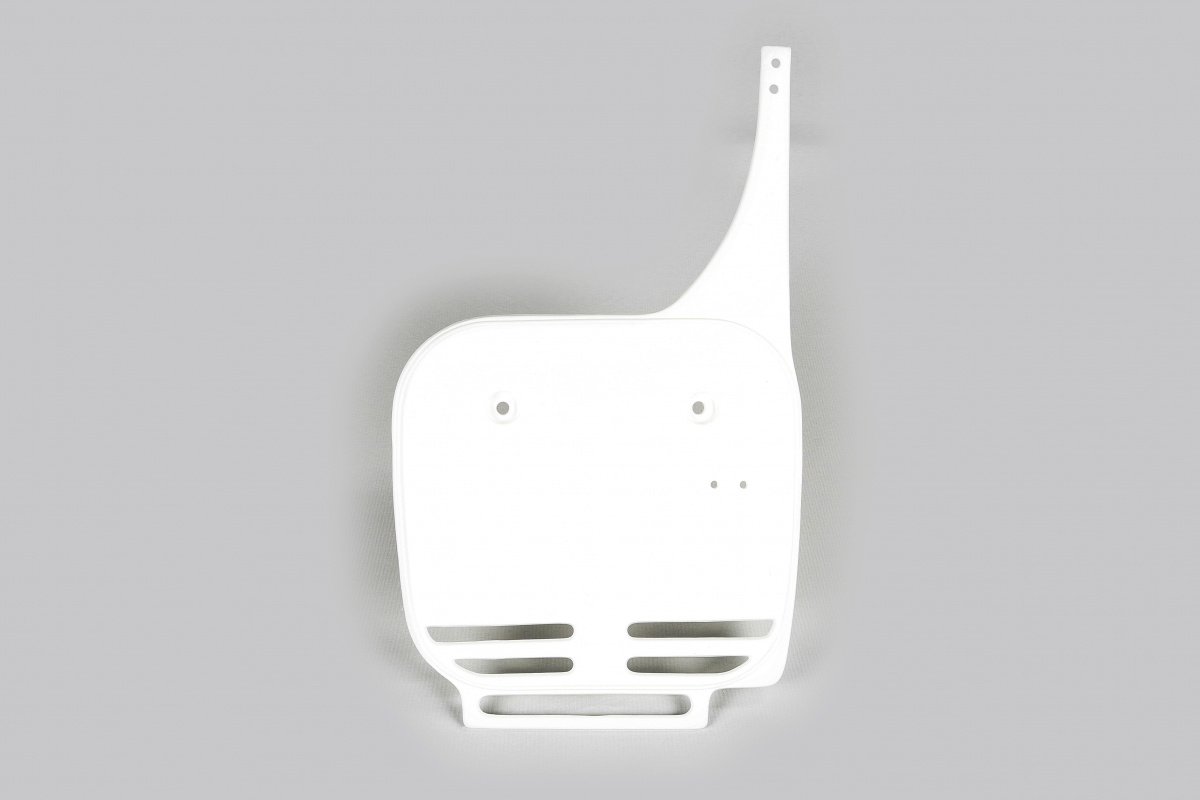 Front Number Plate white for Kawasaki KX 60 (1984-04) - REPLICA PLASTICS - KA02742-047 - Ufo Plast