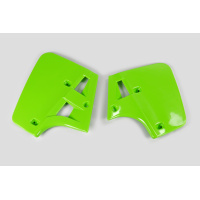 Radiator covers - green - Kawasaki - REPLICA PLASTICS - KA02703-026 - UFO Plast