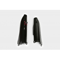 Fork Slider Protector + Quick Starter black for Kawasaki KXF 450 (2006-08) - REPLICA PLASTICS - KA03776-001 - Ufo Plast