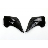 Radiator covers - black - Kawasaki - REPLICA PLASTICS - KA03738-001 - UFO Plast