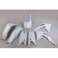 Plastic Kit white for Suzuki RMZ 250 (2019-25) - RMZ 450 (2018-25) - REPLICA PLASTICS - SUKIT418-041 - Ufo Plast