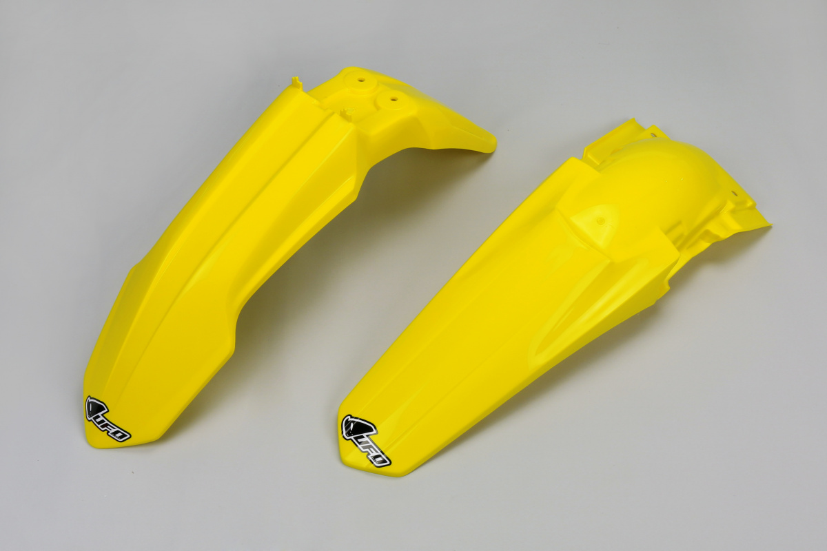 Fenders Kit yellow for Suzuki RMZ 250 (2013-18) - REPLICA PLASTICS - SUFK415-102 - Ufo Plast