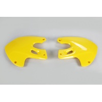 Radiator covers - yellow 101 - Suzuki - REPLICA PLASTICS - SU03903-101 - UFO Plast