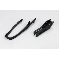 Chain guide+swingarm chain slider - black - Suzuki - REPLICA PLASTICS - SU04925-001 - UFO Plast