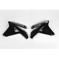 Radiator covers - black - Suzuki - REPLICA PLASTICS - SU04905-001 - UFO Plast