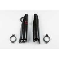 Fork Slider Protector + Quick Starter black for Suzuki RMZ 250 (2004-06) - REPLICA PLASTICS - SU03974-001 - Ufo Plast