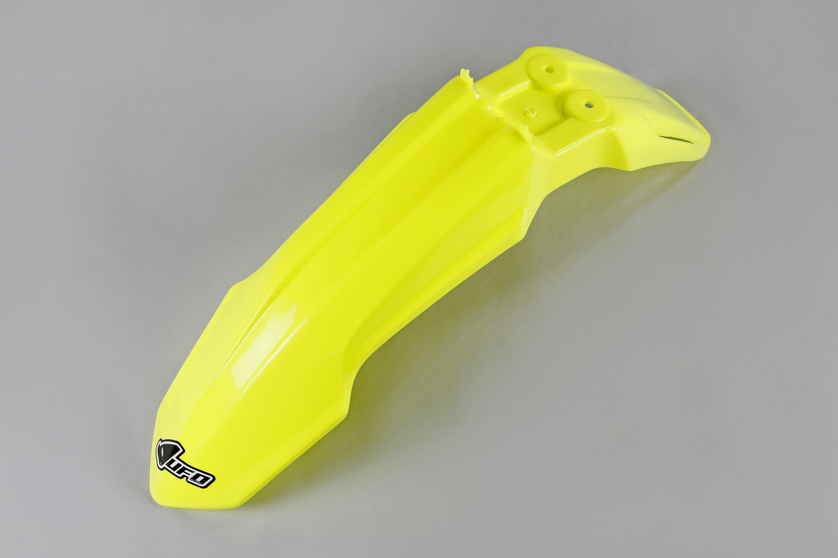 Front Fenders neon yellow for Suzuki RMZ 250 (2010-18) - RMZ 450 (2008-17) - REPLICA PLASTICS - SU04920-DFLU - Ufo Plast