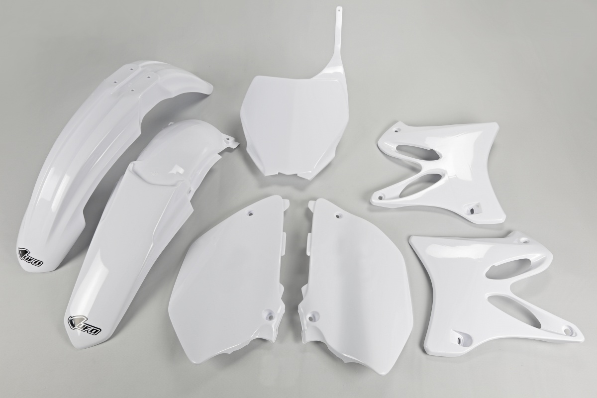 Plastic Kit white for Yamaha YZ 125 (2006-14) - YZ 250 (2006-14) - REPLICA PLASTICS - YAKIT307-046 - Ufo Plast