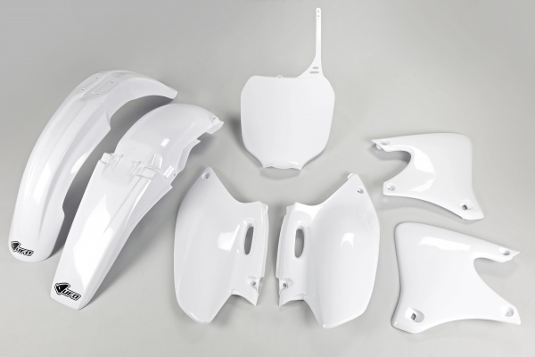 Plastic Kit white for Yamaha YZF 250 (2001-02) - REPLICA PLASTICS - YAKIT303-046 - Ufo Plast