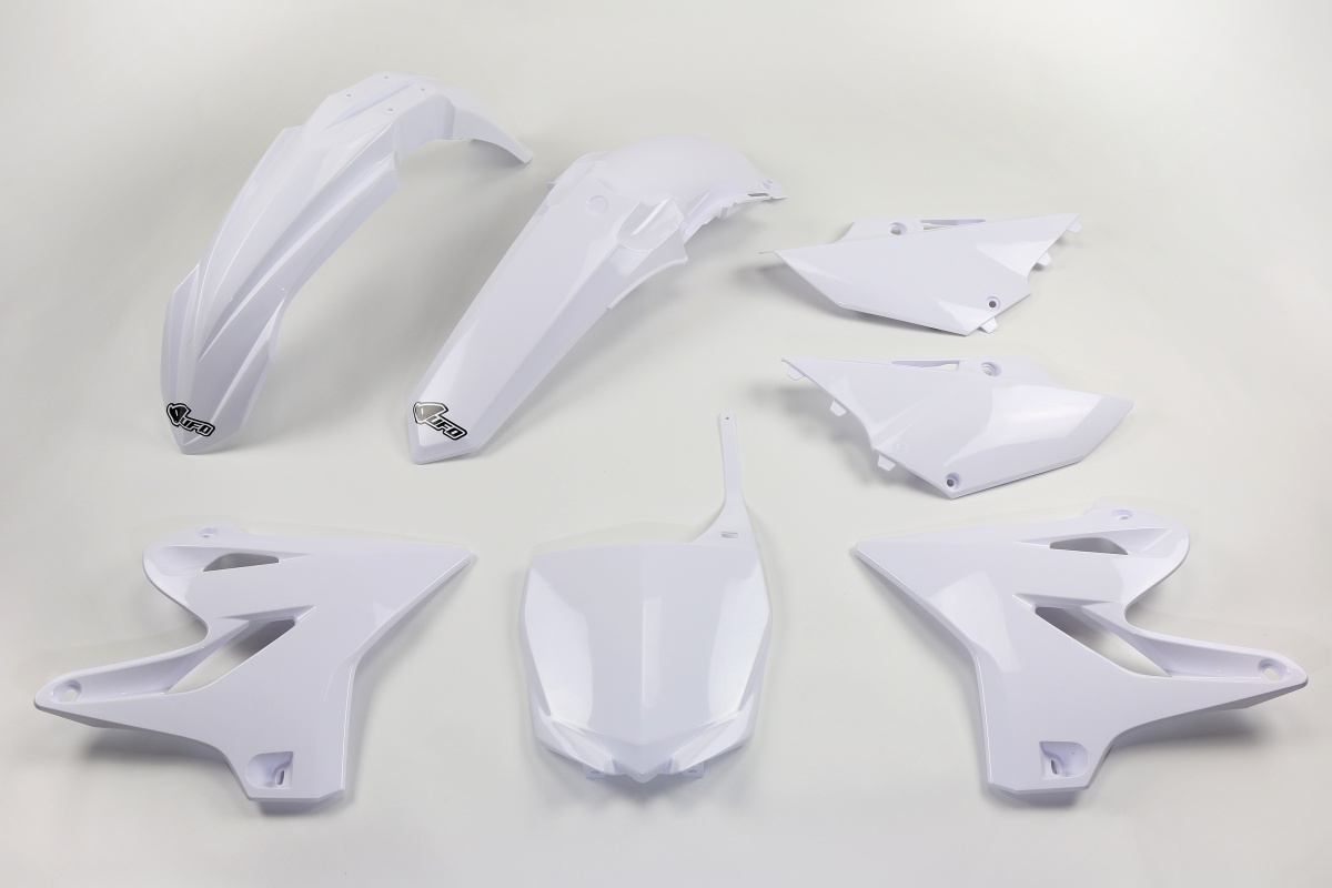 Plastic Kit white for Yamaha YZ 125 (2015-21) - YZ 250 (2015-21) - REPLICA PLASTICS - YAKIT319-046 - Ufo Plast