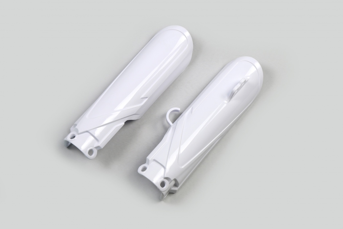 Fork Slider Protectors white for Yamaha YZ 65 (2019-25) - REPLICA PLASTICS - YA04870-046 - Ufo Plast