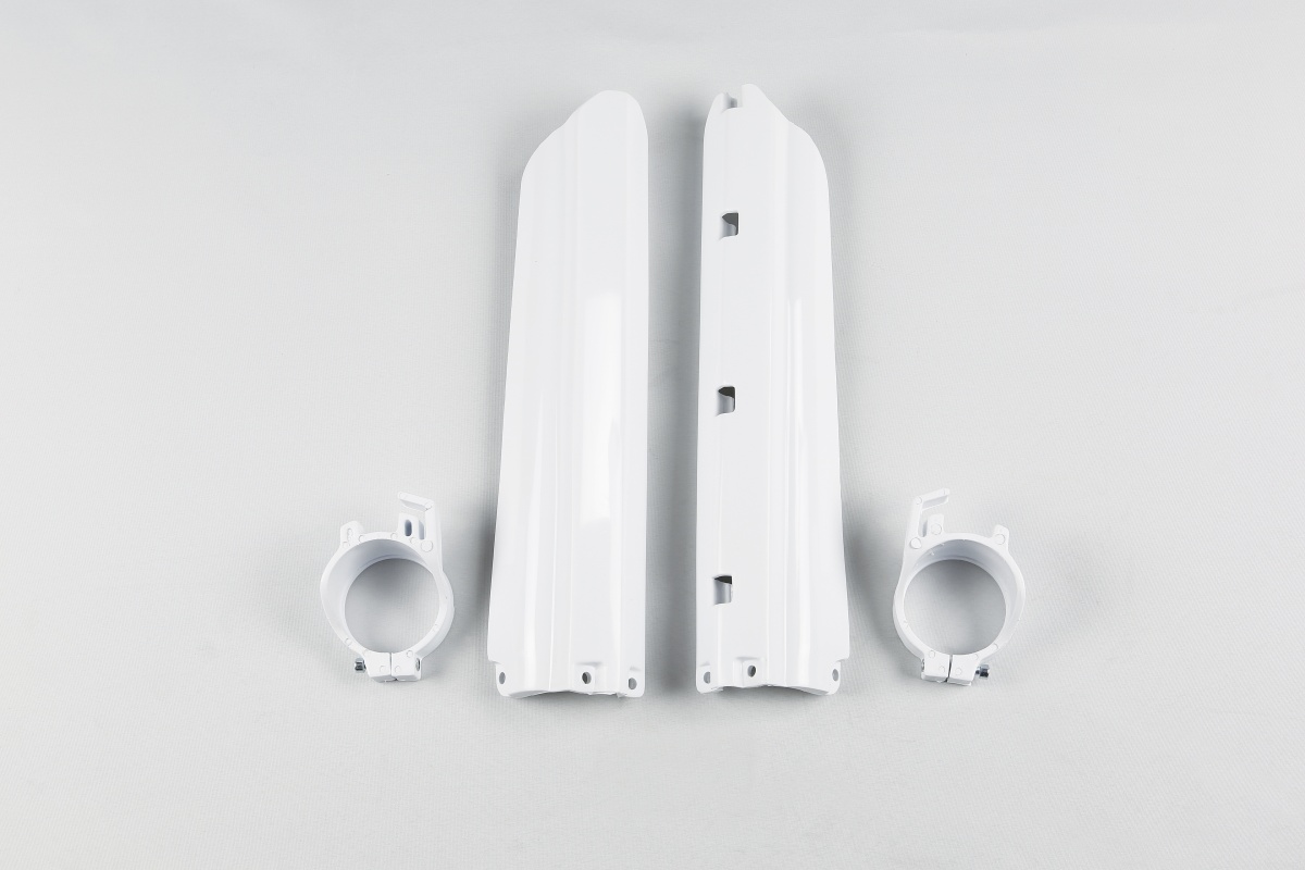 Fork Slider Protectors white for Yamaha YZ 125 (1991-95) - YZ 250 (1991-95) - REPLICA PLASTICS - YA02838-046 - Ufo Plast