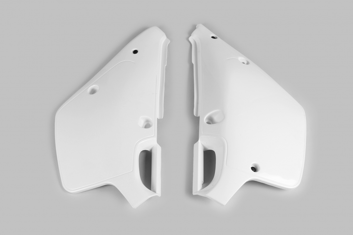 Side Panels white for Yamaha YZ 125 (1991-92) - YZ 250 (1991-92) - REPLICA PLASTICS - YA02834-046 - Ufo Plast