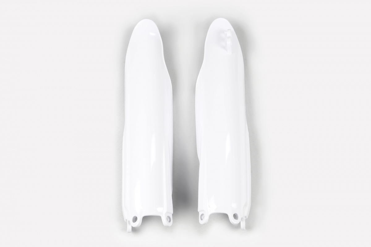 Fork slider protectors - white 046 - Yamaha - REPLICA PLASTICS - YA03896-046 - UFO Plast